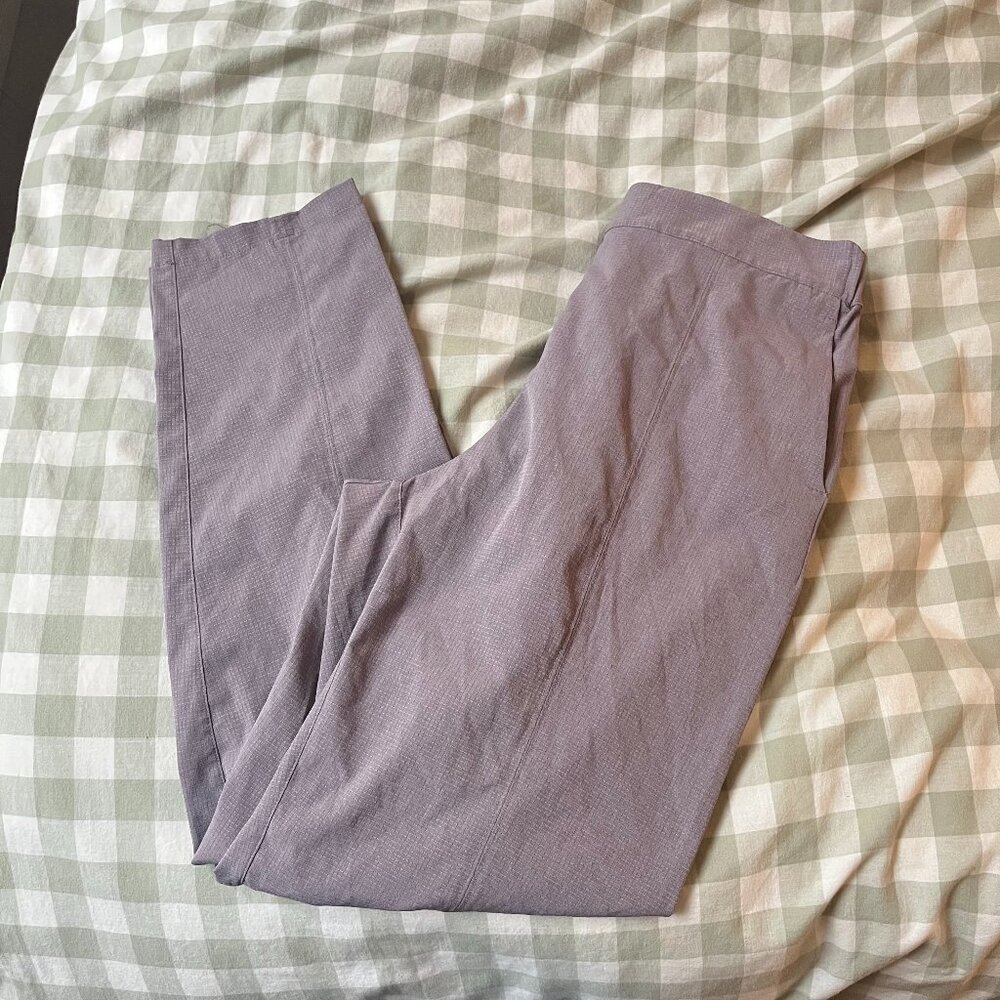 CRZ Yoga Mauve Grey Casual Ankle Pants